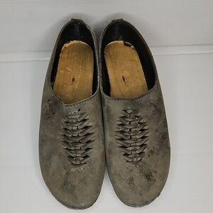 No. 6 Weave Clogs Wedge Heel Size 38